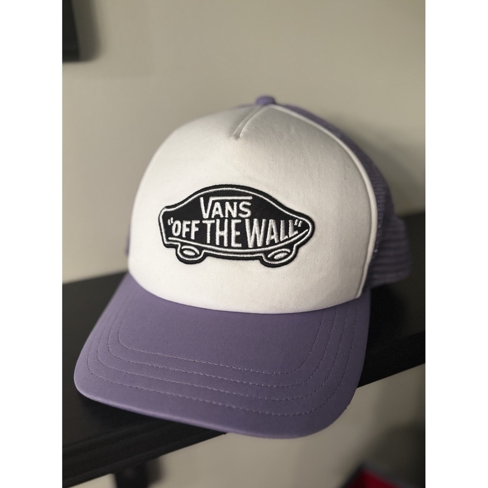VANS OFF THE WALL Men's Trucker Hat Cap Snapback Patch Mesh - Picture 1 of 7